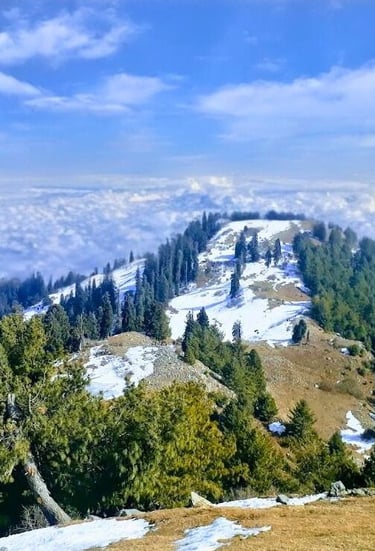 Panoramic view of mushkpuri peak Pakistan 