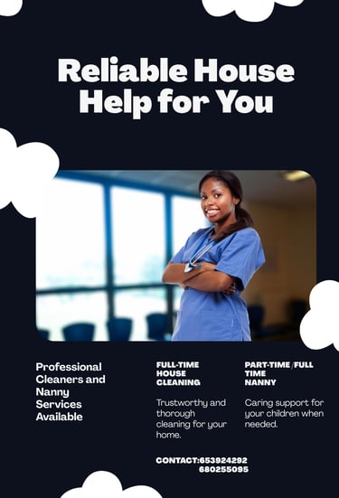 house help service advertisement banner