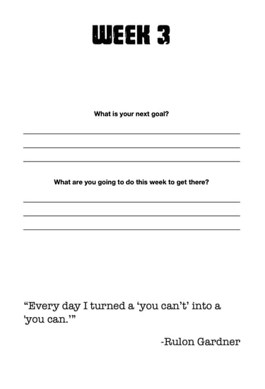 weekly journal entry