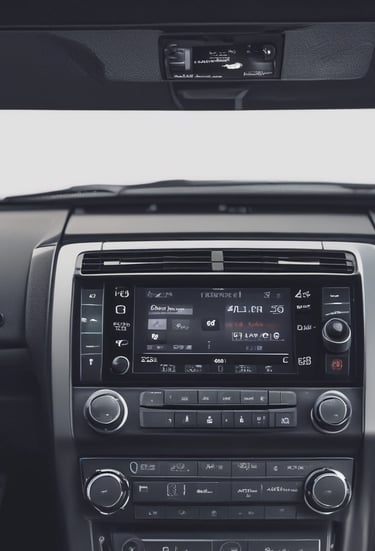 Professional audio speakers and mixers set up in a studio environment.