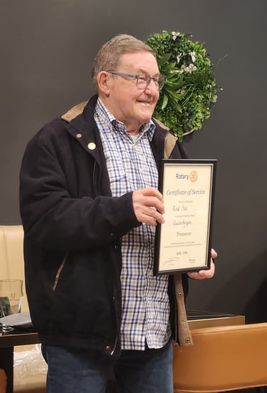 Rod See receives his Service Award