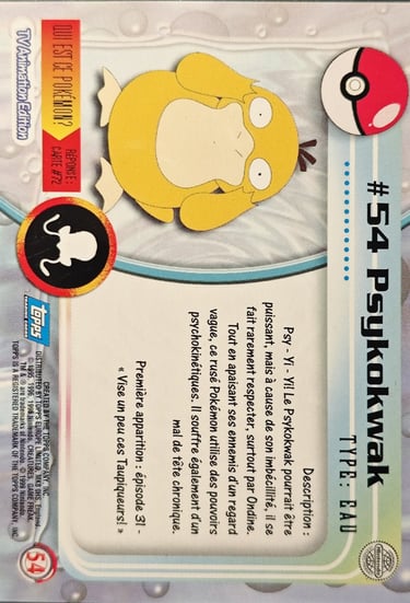 Psykokwak topps série 1