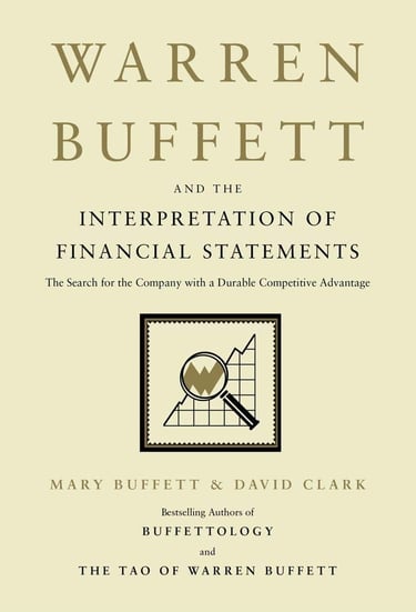 Cover of Warren Buffett and the Interpretation of Financial Statements, a guide to analyze business.