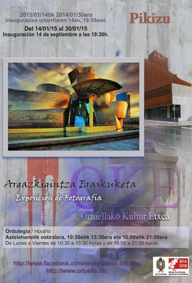 Expo Pikizu en OKE Ortuella. Cartel