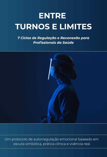 Capa de livro com profissional da saúde utilizando máscara