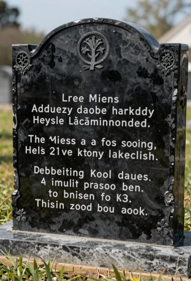 Close-up of a metal plaque with an elegant QR code engraved.