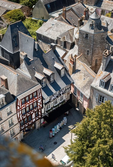 Vue de la cathédrale Saint-Corentin de Quimper