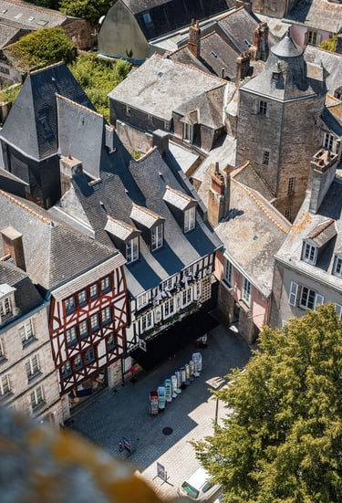 Vue de la cathédrale Saint-Corentin de Quimper