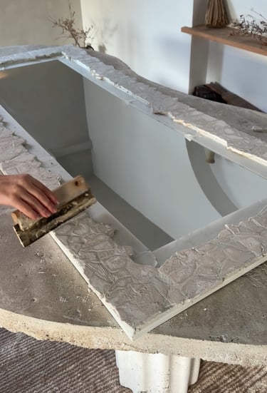 miroir mosaique travertin tuto