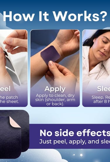 Dalileo natural melatonin sleep aid patches package