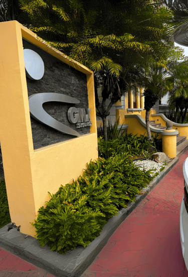 a sign that says,'the name of the company