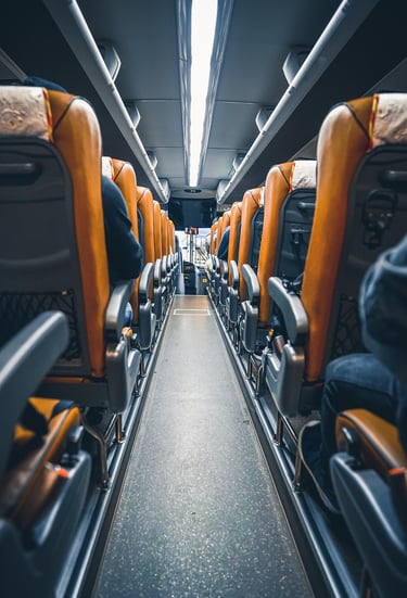 interior de un autobus