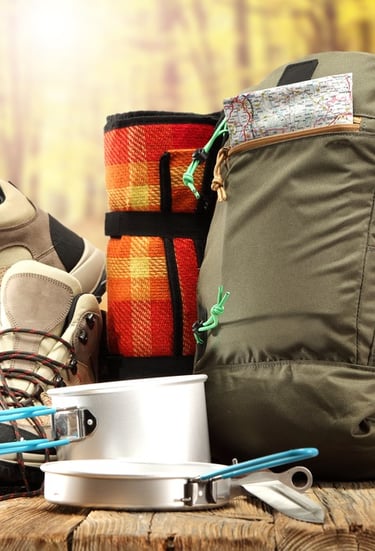 material de acampada