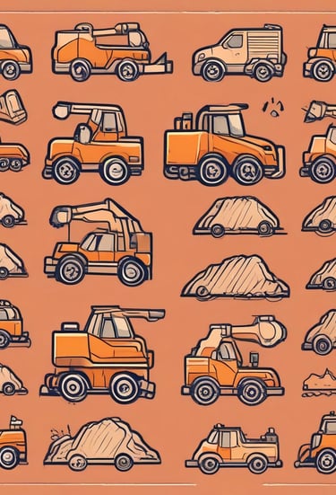 a set of different types of vehicles with different types of vehicles