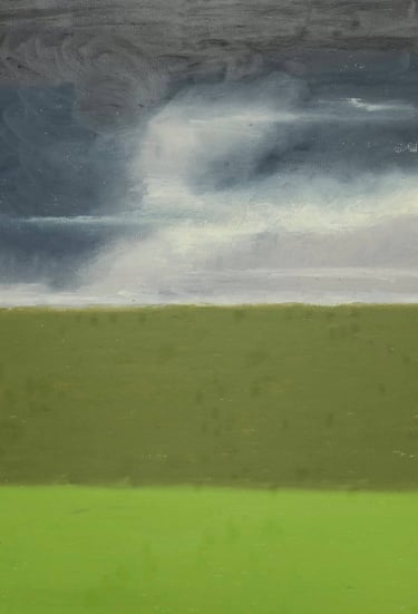 "Zeeland #12" is an evocative pastel drawing on paper (24 x 34 cm) inspired by the tranquil, reclaim