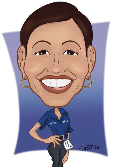 Caricature drawing for a gift