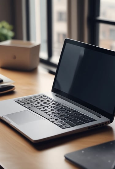 Colorful ink cartridges arranged neatly beside a printer