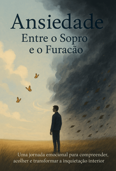 Capa do e-book Ansiedade: Entre o Sopro e o Furacão — guia de controle da ansiedade