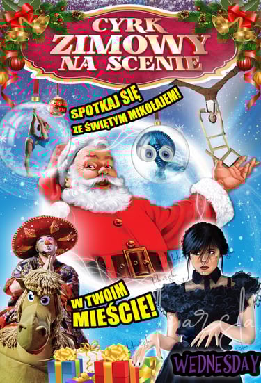 Plakat Cyrk Zimowy na scenie 2023