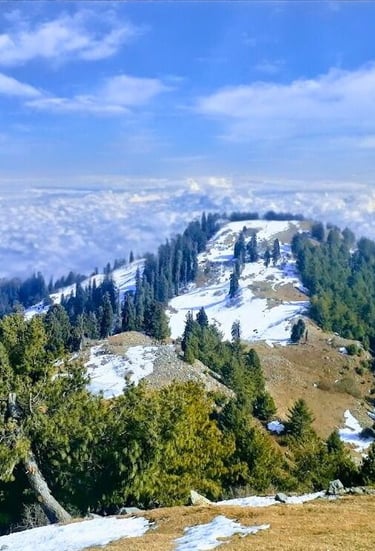 Panoramic view of mushkpuri peak Pakistan 