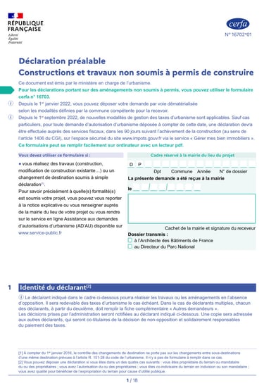 CERFA DP Piscine