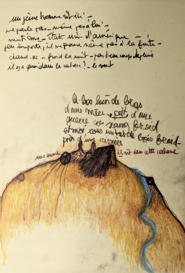 karine-nguyen-van-tham-dessin 14-memoire esclavage-dessin mediumnique-la roche repère-texas 1840