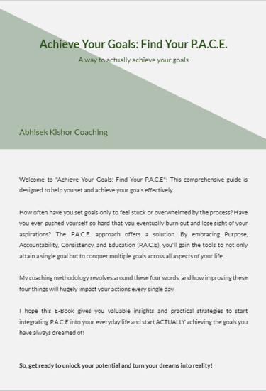 Life coaching free ebook. A comprehensive guide to help you set and achieve your goals effectively