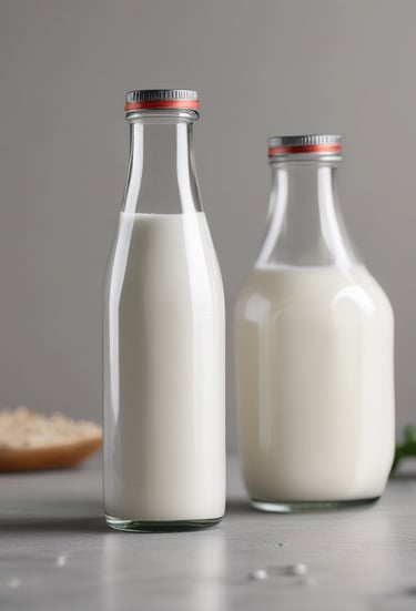 Claypots filled with creamy, freshly made curd arranged on a rustic wooden table.
