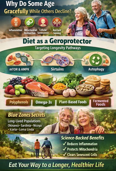 The Antiaging Diet as a Geroprotector: Molecular Nutrition for Longevity