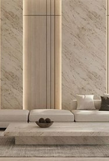 modern salon tasarımı uygulanmış yaşam alanı