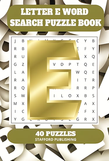 Letter E Word Search Puzzle Book