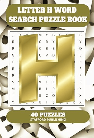 Letter H Word Search Puzzle Book