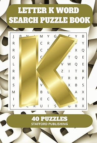 Letter K Word Search Puzzle Book