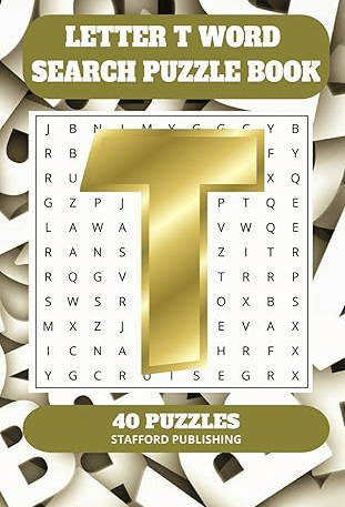 Letter T Word Search Puzzle Book