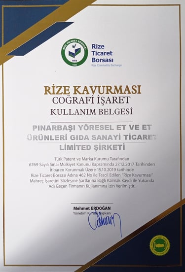 çoğrafi işaret kullanım belgesi