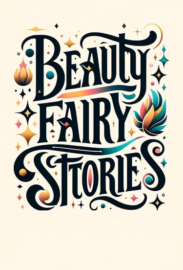 calligraphic text beauty fairy stories