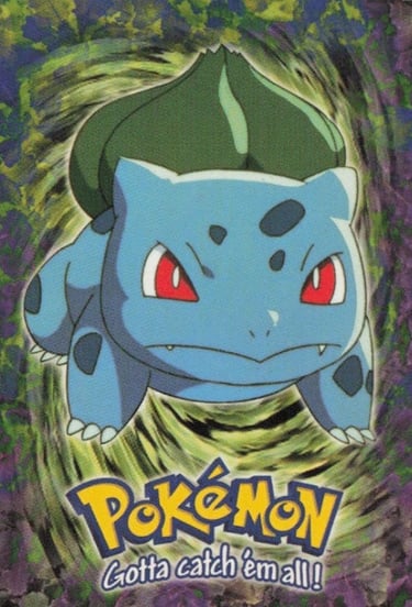 E1 Of E12 Bulbasaur Topps Pokémon The FIrst Movie