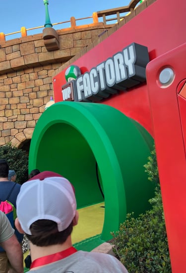 Super Nintendo World - 1up Factory Entrance