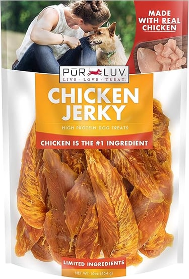 chicken jerky dog treat
