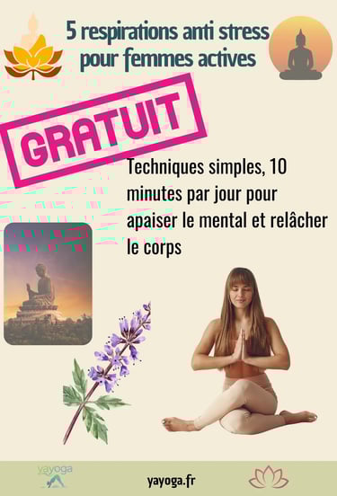 page couverure ebook. 5 respirations anti stress