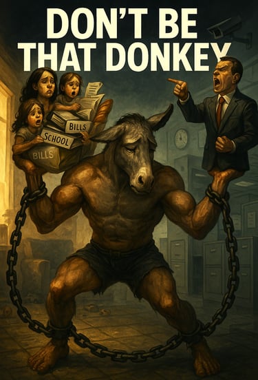 Donkey: “Donkey in chains – symbol of under confidence from Don’t Be That Donkey