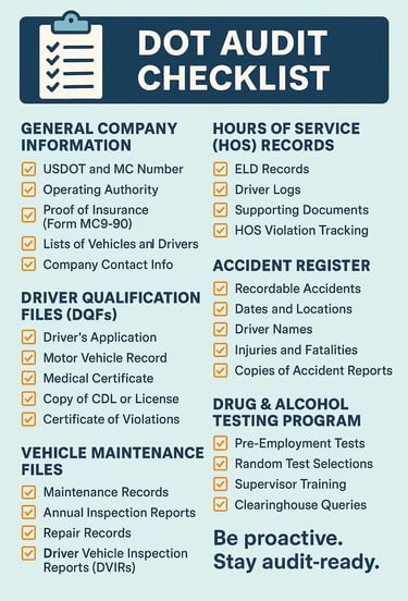 Hotshot and box truck carriers organizing federal logistics compliance paperwork