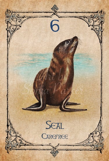 Seal card from the animal spirit oracle deck