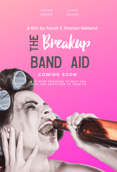 Movie poster for “The Breakup Band-Aid” — breakup comedy