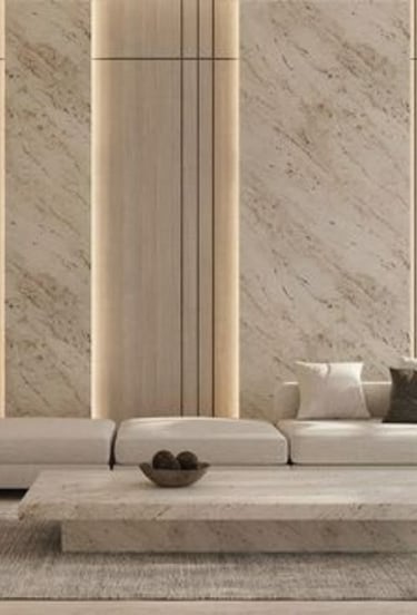 modern salon tasarımı uygulanmış yaşam alanı