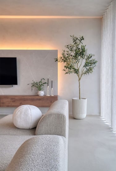 asma tavan uygulaması yapılmış modern salon tavanı