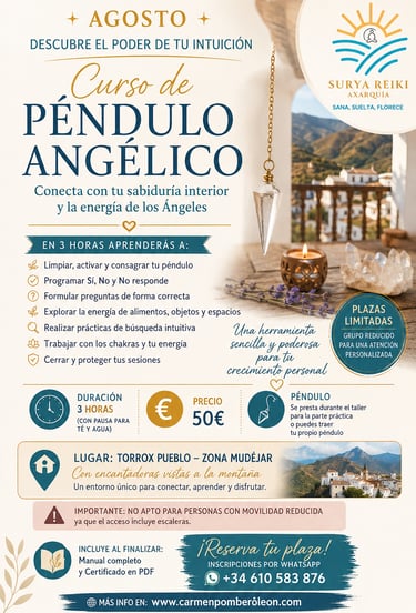 curso pendulo surya reiki axarquia