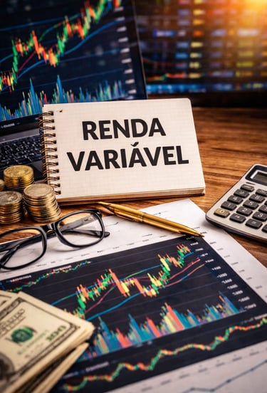 Essa imagem representa os investimentos de renda variável