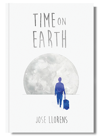 The cover of Time on Earth, existential novel by Jose Llorens