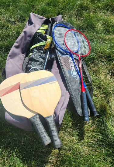 Portable Net with Badminton and Pickle ball